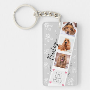 Pet-Personlig-fotokollage-Hund för fotokollage Nyckelring