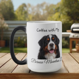   Pet Photo Bernese Mountain Dog  Personalize Magisk Mugg