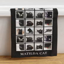 Pet Photo Collage Personlig Animal Lover Black