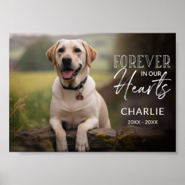 Pet Photo Custom Memorial Poster