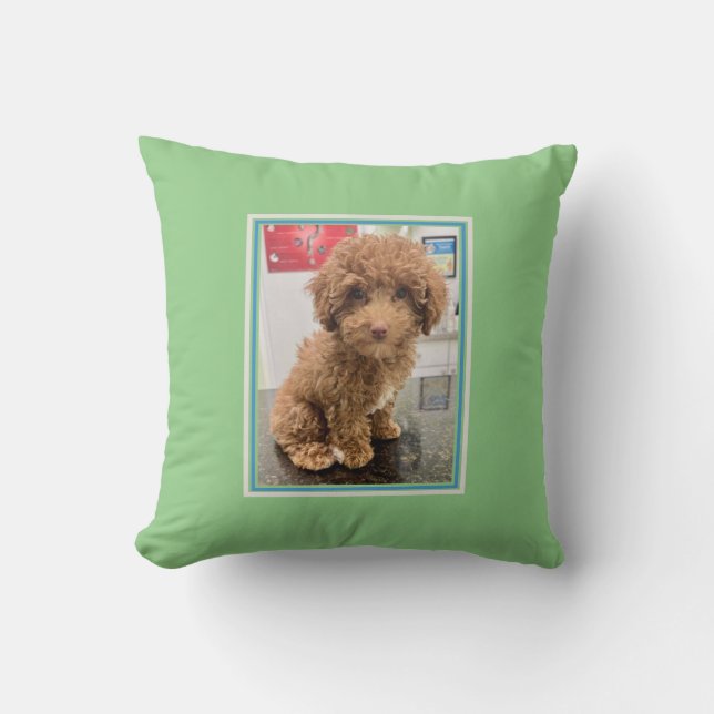 Pet Photo Customized Hund Pillow Kudde (Framsida)
