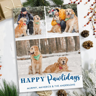 Pet Photo Cute Hund Blue Quarantine Pandemic Hund Helg Vykort