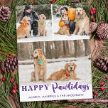 Pet Photo Cute Hund Lila Quarantine Pandemic Hund Helg Vykort<br><div class="desc">2020 År I Har befordrades för att stanna hemma Hund! Lägg till lite söt humor och skicka helgdag och julhälsningar med detta vackra och roligt "" - julkort från Mamma. Anpassa med dina favoritfoton och namn. Det här hund-julkortet blir en favorit bland hundälskarna. Besök vår samling för att hitta matchande...</div>
