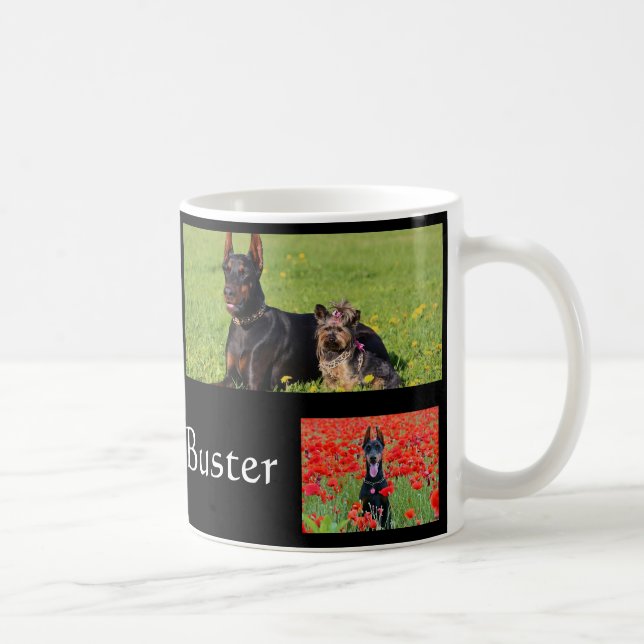 Pet Photo Gift Anpassa anpassad Hund Cat Kaffemugg (Höger)