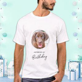 Pet Photo Hund Birthday Personlig T Shirt
