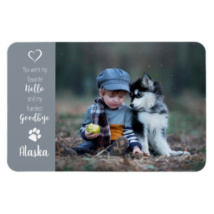 Pet Photo - Hund Photo - Cat Photo - Pet Memorial Magnet