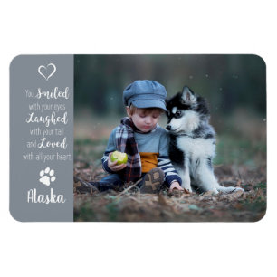 Pet Photo - Hund Photo - Cat Photo - Pet Memorial Magnet