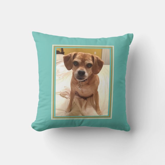 Pet Photo Hund Pillow Kudde (Framsida)
