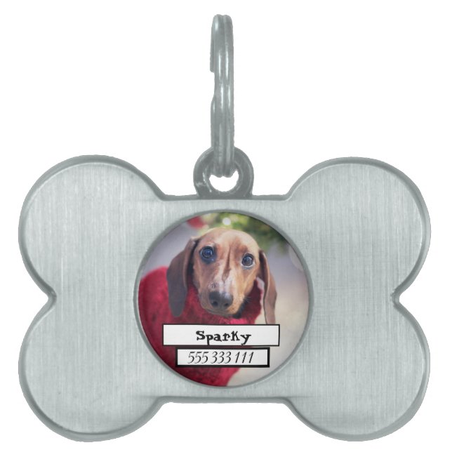 Pet Photo ID-bricka Husdjur (Framsidan)