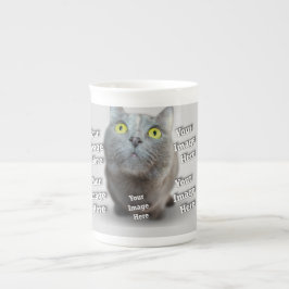 PET Photo ✨ Loely Anpassningsbar Benporslin Mugg