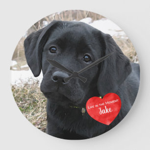 Pet Photo Memorial - Lägg till foto - Hund Photo Stor Klocka