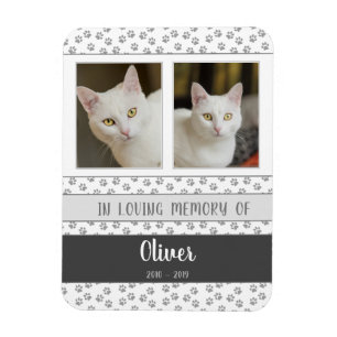 Pet Photo Memorial Personlig Flexible Magnet