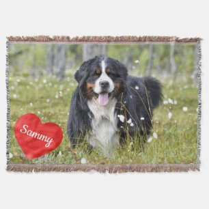 Pet Photo Personlig Hund älskare Memorial Mysfilt