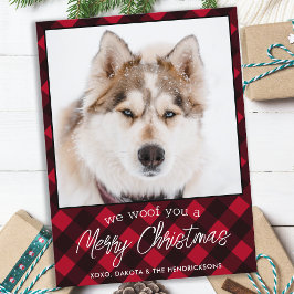 Pet Photo Personlig Red Play God jul Helg Vykort