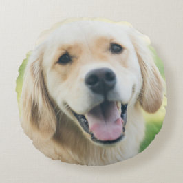Pet Photo Pillow Rund Kudde