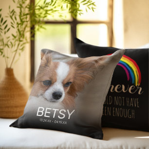 Pet Photo Rainbow Bridge Memorial Kudde
