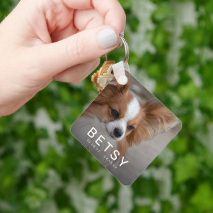 Pet Photo Rainbow Bridge Memorial Nyckelring