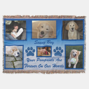 Pet Photo Rainbow Bridge "Your Tassavtryck" Filt