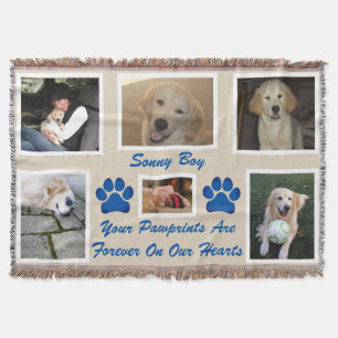 Pet Photo Rainbow Bridge "Your Tassavtryck" Filt
