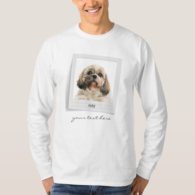 Pet Photo Ram Personlig Birthday T Shirt (Framsida)