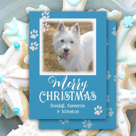 Pet Photo Tass avtryck God jul-kort Inbjudningar