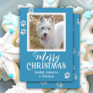 Pet Photo Tass avtryck God jul-kort Inbjudningar