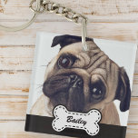 Pet Photos on Cute Hund Bone Add Namn<br><div class="desc">Lägg till pet namn i uppspelningsbar skripttypografi på en enkel hund-namn-platta. Lägg till ett foto av anpassningsbarnas husdjur.</div>