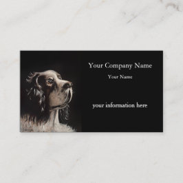Pet Portrait Painting Business Card Visitkort