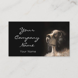 pet portrait painting card visitkort