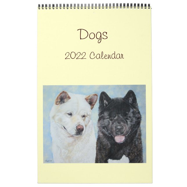 pet porträtt akita labrador collie hundar 2022 kalender (Omslag)