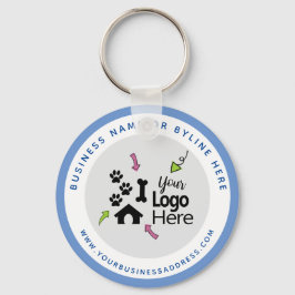 Pet Promotional Giveaways - Hund Business Nyckelring