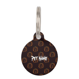 Pet pumpkin-märkre djurbricka