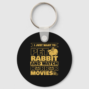 Pet Rabbit och Watch Halloween Nyckelring