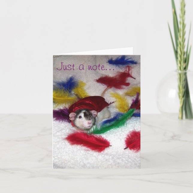 Pet Råtta Oreo Note-kort Anteckningskort (Framsida)