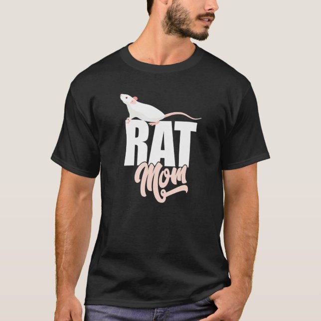 Pet Råtta Slogan 7 T Shirt (Framsida)