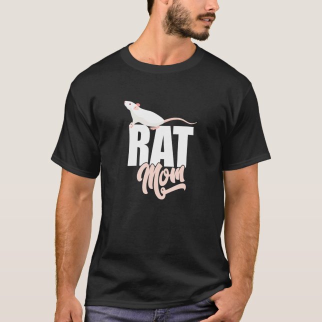 Pet Råtta Slogan 7 T Shirt (Framsida)