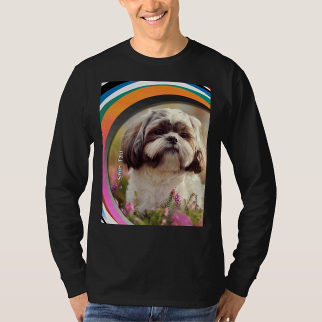 Pet Reds Shih Tzu-Hund finns nu tillgänglig på en  T Shirt (Framsida)