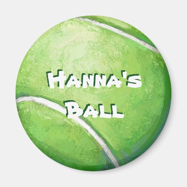 Pet Reminder Tennis Boll Magnet (Framsidan)