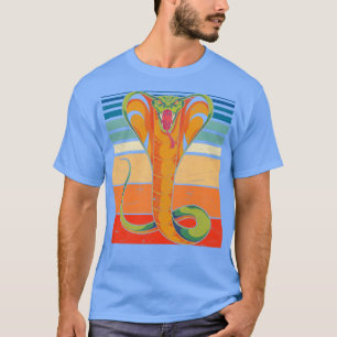 Pet Retro Cobra Reptile Älskare Animal Snake T Shirt