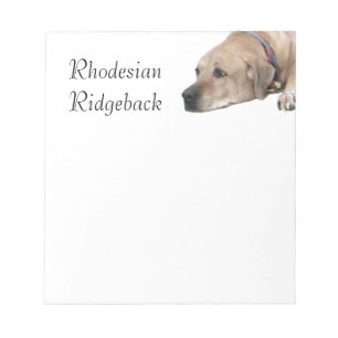 Pet Rhodesian Ridgeback Hund Bild Anteckningsblock