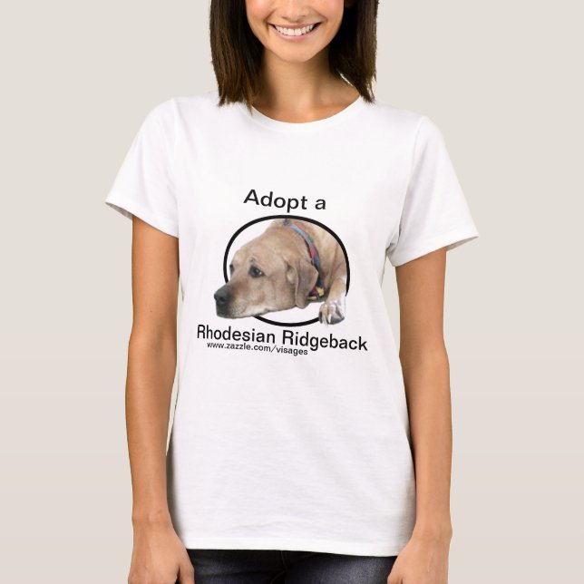Pet Rhodesian Ridgeback Hund Bild T-shirt (Framsida)