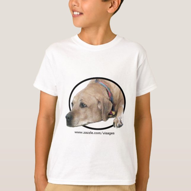 Pet Rhodesian Ridgeback Hund Bild T Shirt (Framsida)