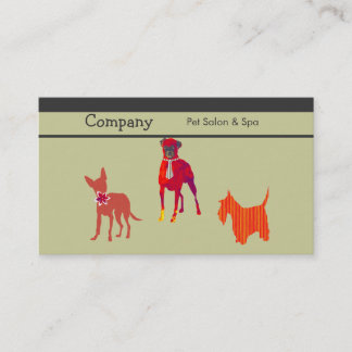 Pet Salon & Spa och Pampered Care Visitkort