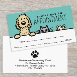 Pet Service Hund Cat Guinea Gris Funny Möte Visitkort
