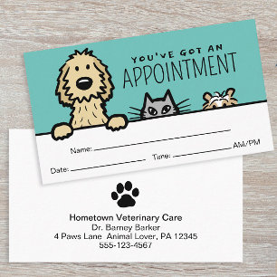 Pet Service Hund Cat Guinea Gris Funny Möte Visitkort