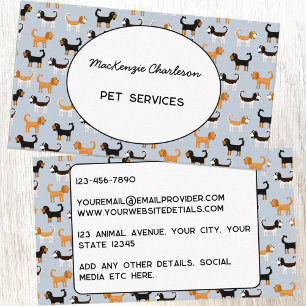 Pet Services Cavalier Kung Charles Spain Visitkort