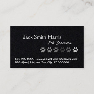 Pet Services, Pet Sitter, Pet Groomer Visitkort