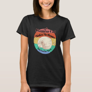 Pet Siamese Cat gör att jag inte så mycket får Lyc T Shirt