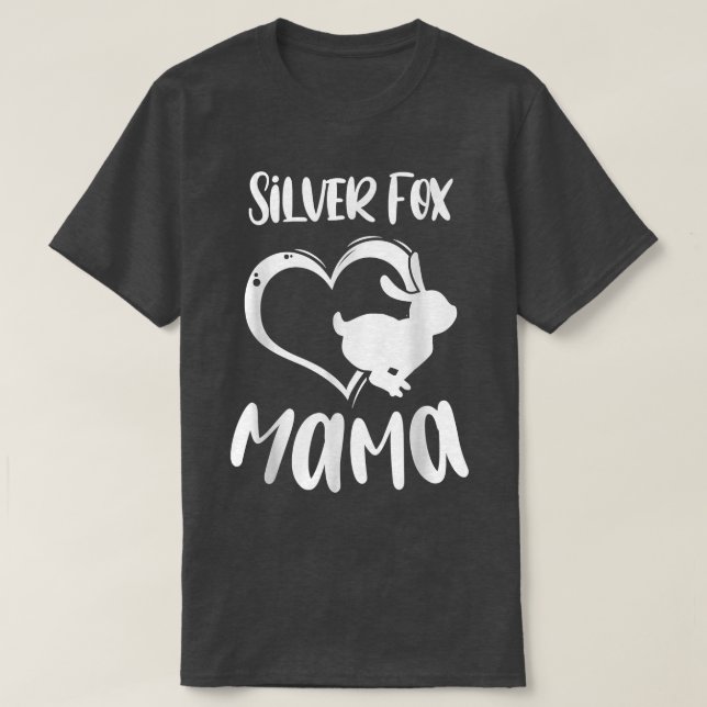 Pet Silver Fo Mama Rabbit Owner Mother Women Girls T Shirt (Design framsida)
