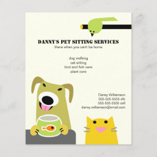 Pet Sitta Business Flygblad